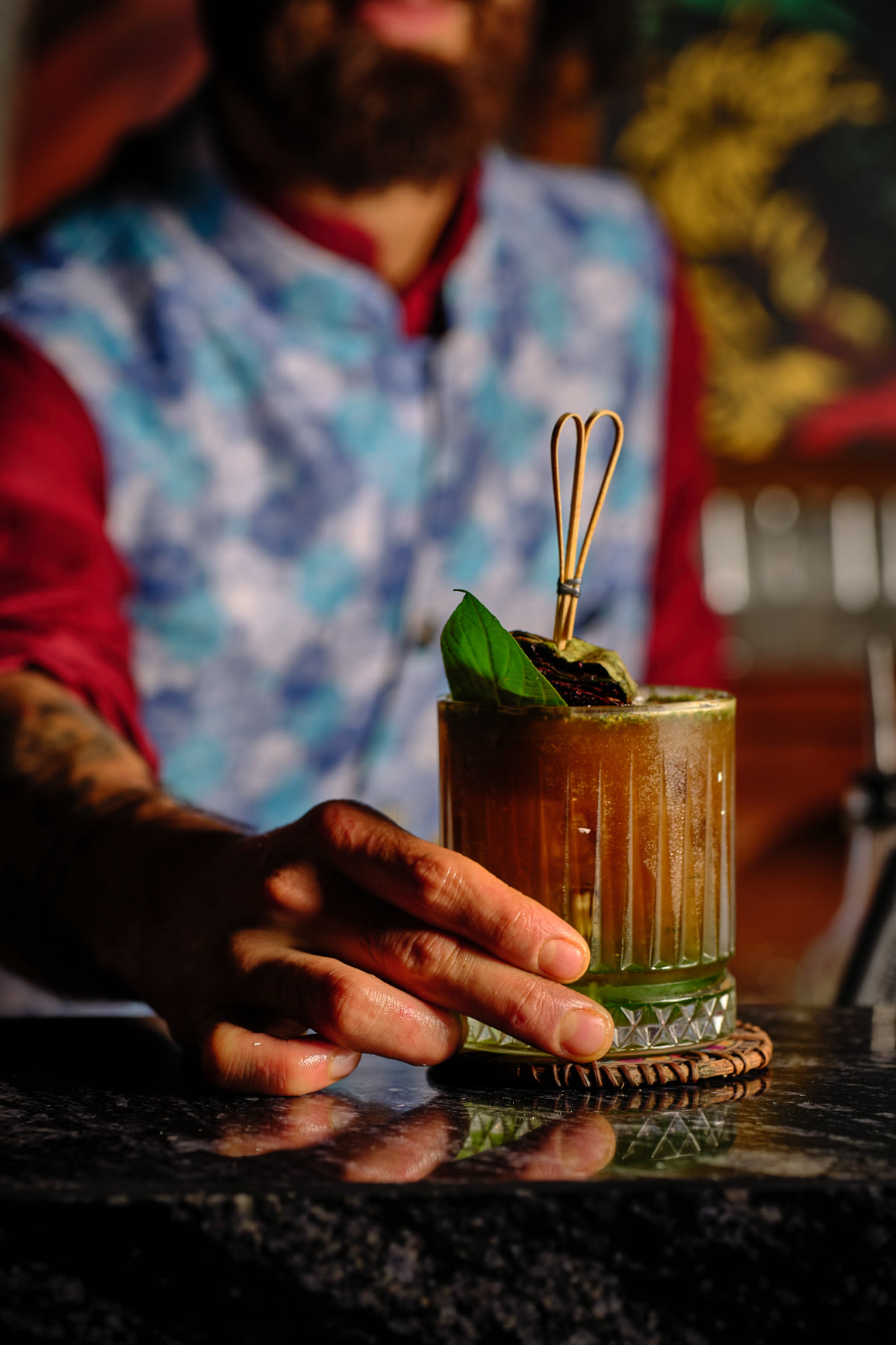 Cocktail at the Rang bar