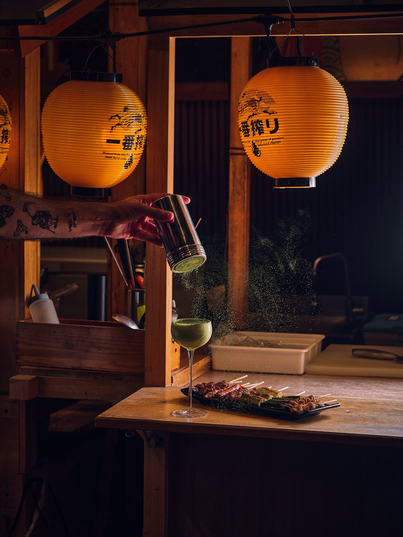 Japanese lantern bar in Bangkok