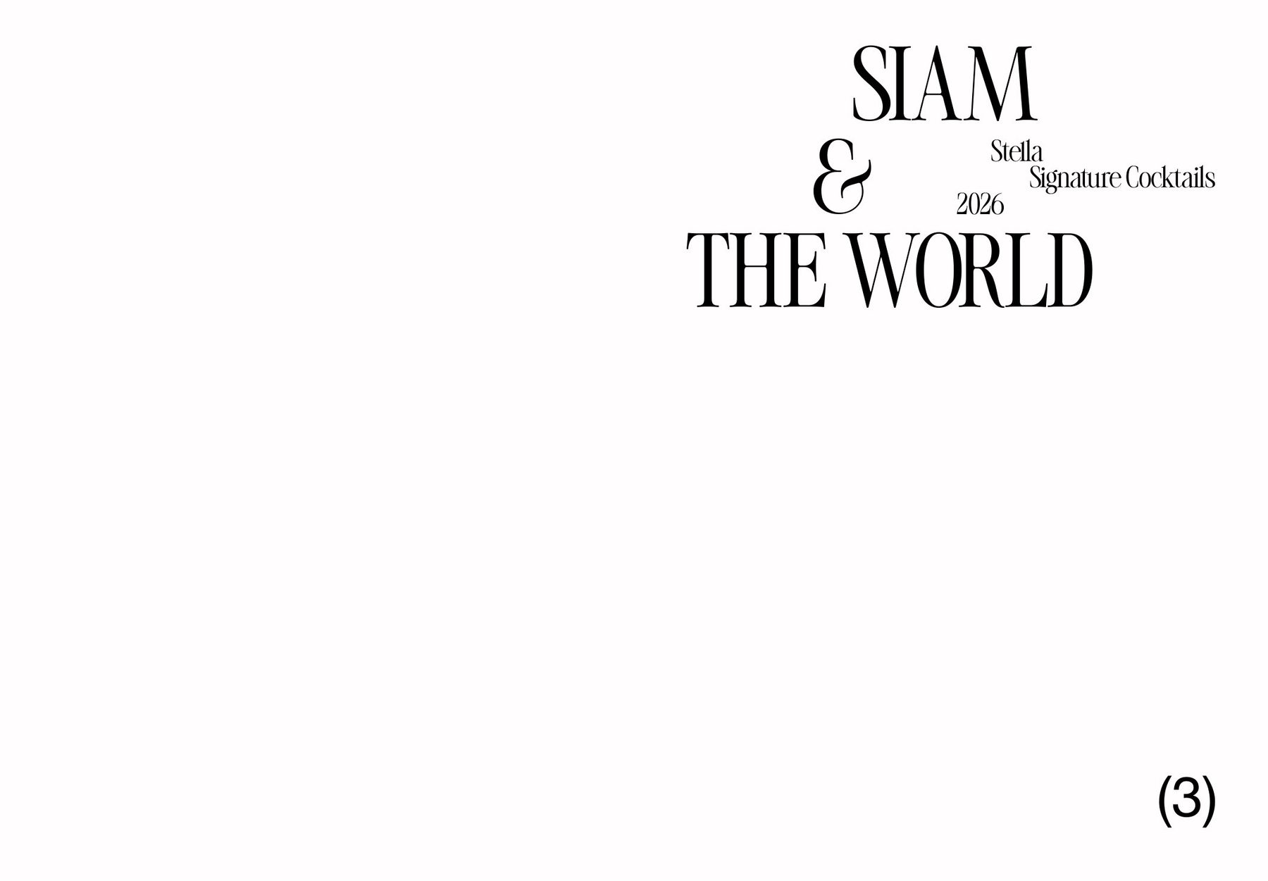 Siam & The World title spread
