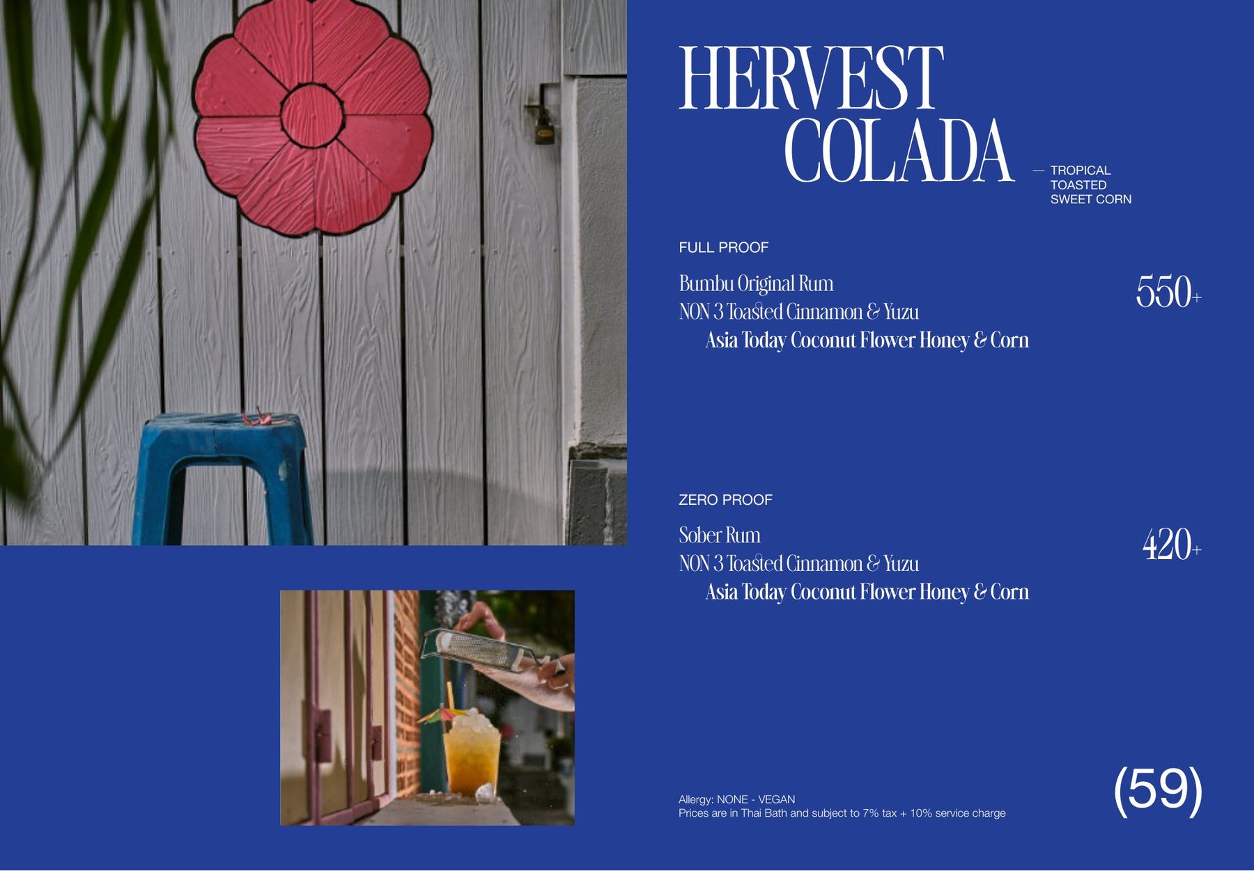 Hervest Colada cocktail spread