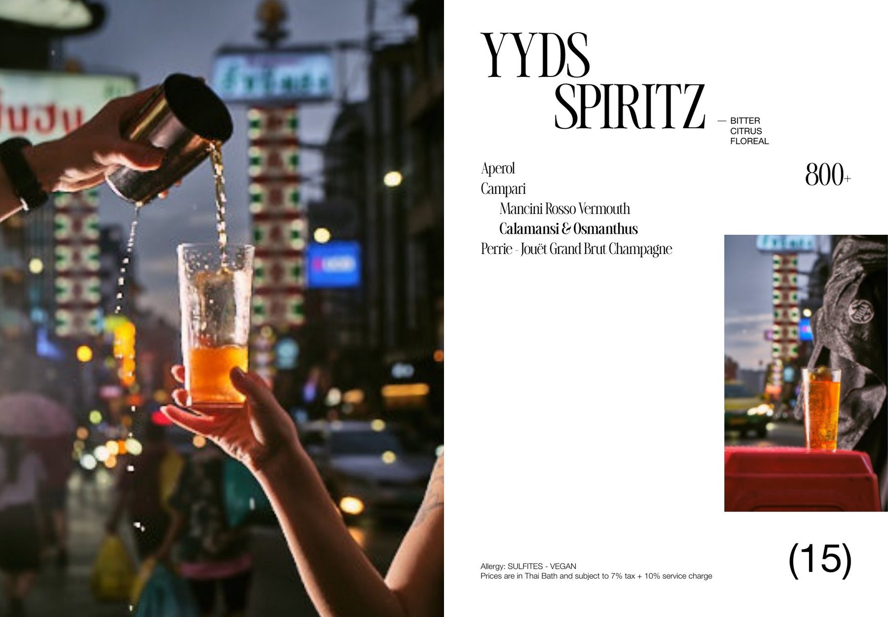 YYDS Spiritz cocktail spread