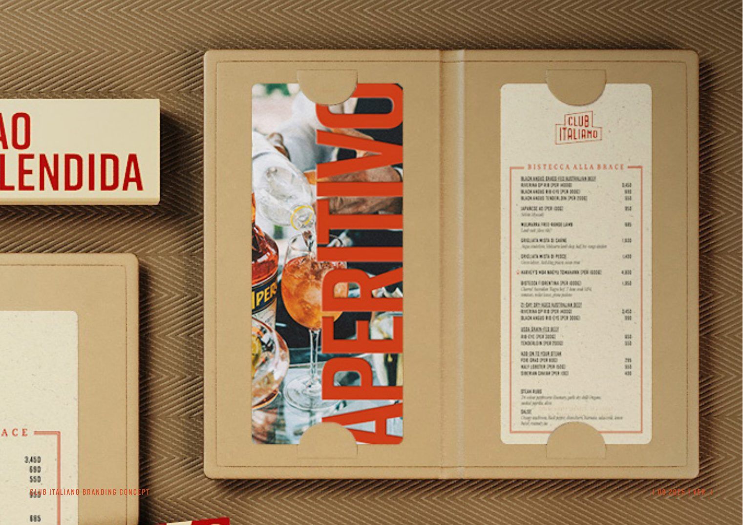 Aperitivo menu
